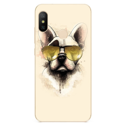 Бампер силіконовий Coverphone Xiaomi Mi A2 з малюнком Собака в окулярах фото №1