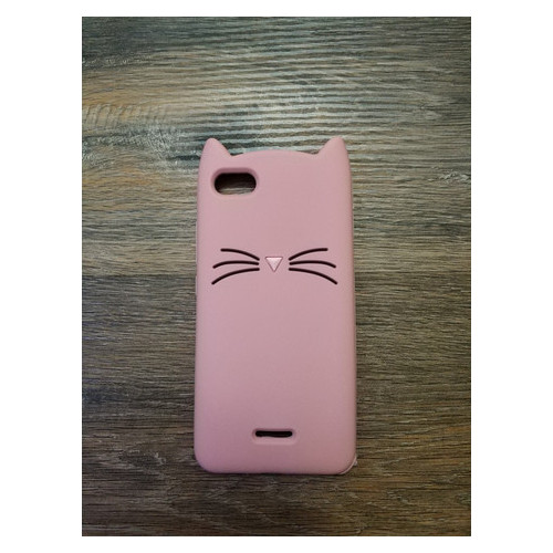 Силіконовий чохол 3D Coverphone Xiaomi Redmi 6a Кішечка вусата рожева фото №1