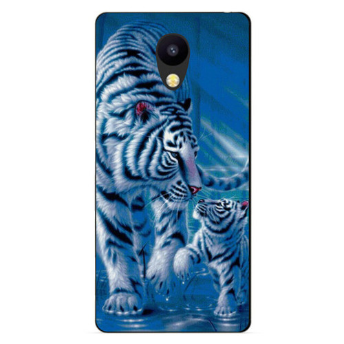 Силіконовий бампер Coverphone Meizu M5c із малюнком Тигри фото №1