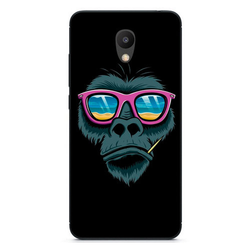 Силіконовий бампер Coverphone Meizu M5s з малюнком Мавпа в окулярах фото №1