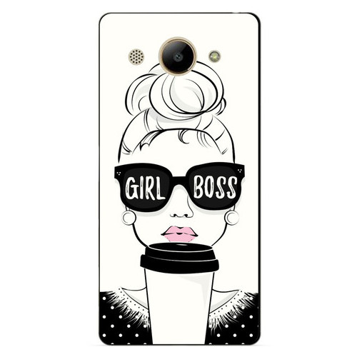 Силіконовий чохол Coverphone Huawei Y3 2017 із малюнком Girl Boss фото №1