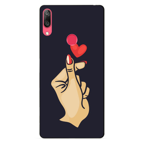 Силіконовий чохол Coverphone Huawei Y7 2019 з малюнком Знак кохання фото №1