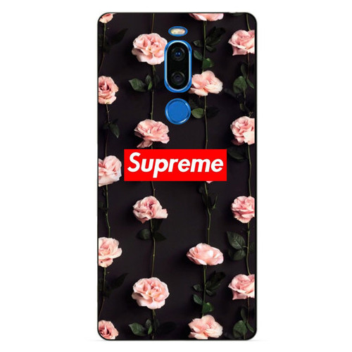 Силіконовий чохол Coverphone Meizu X8 з малюнком Supreme на трояндах фото №1