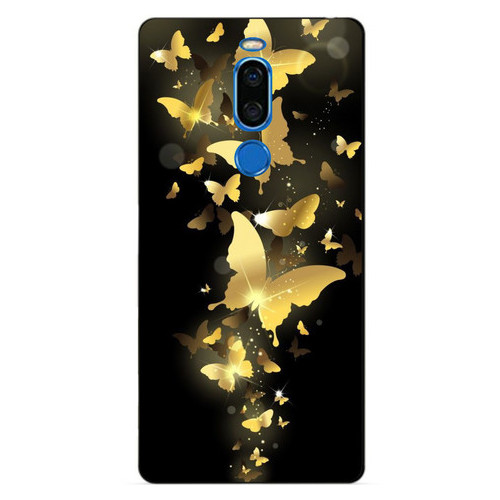 Силіконовий чохол Coverphone Meizu X8 з малюнком Золоті метелики фото №1