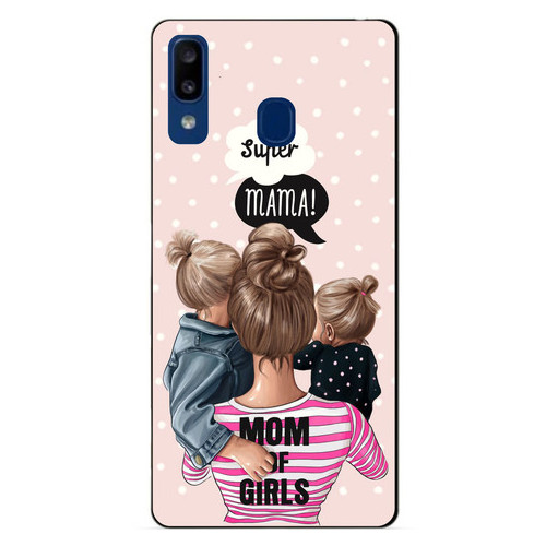 Силіконовий чохол Coverphone Samsung A20 2019 Galaxy A205f з малюнком Mom of girls фото №1