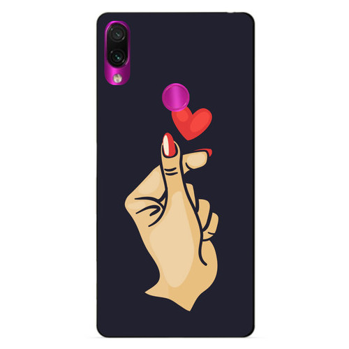 Силіконовий чохол Coverphone Xiaomi Redmi 7 з малюнком Знак кохання фото №1