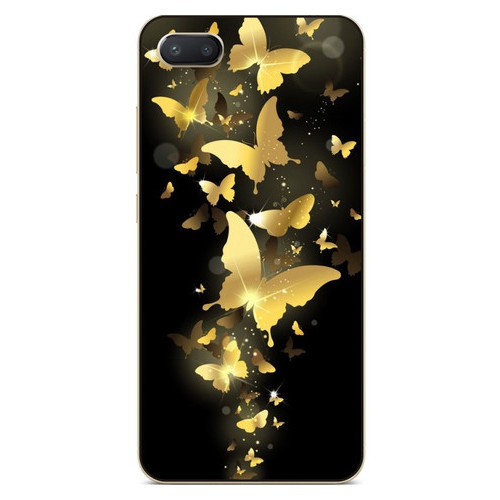 Силіконовий чохол-бампер Coverphone Iphone 8 з малюнком Золоті метелики фото №1