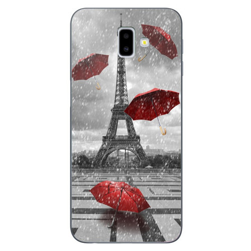 Чохол силіконовий Coverphone Samsung J6 Plus Galaxy J610 з малюнком Дощ у Парижі фото №1