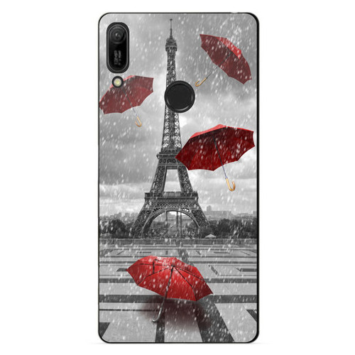 Силіконовий бампер Coverphone Huawei Y6 Pro 2019 Дощ у Парижі фото №1