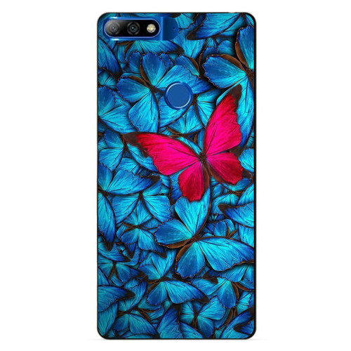 Силіконовий бампер Coverphone Huawei Y7 Prime 2018 з малюнком Метелики фото №1
