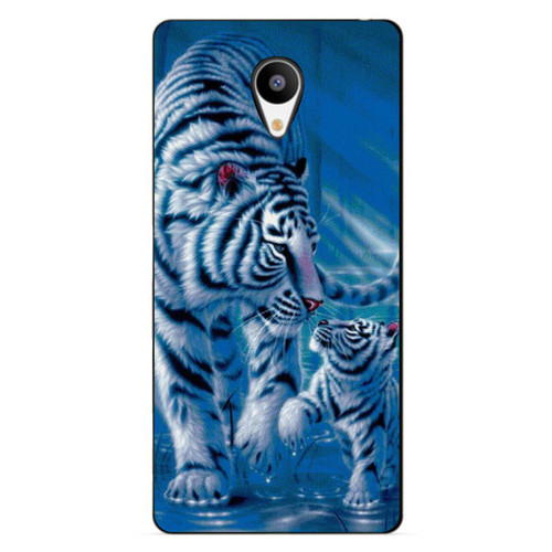 Силіконовий бампер Coverphone Meizu M3s із малюнком Тигри фото №1