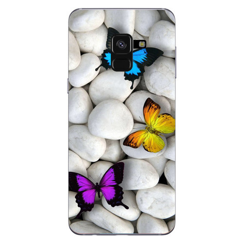 Силіконовий бампер Coverphone Samsung A8 Plus Galaxy A730 Метелики 09 фото №1