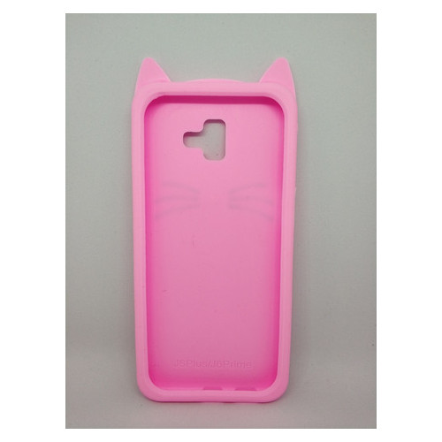 Силіконовий чохол Coverphone 3D Samsung J6 Plus Galaxy J610 Вусатий рожевий кіт фото №2