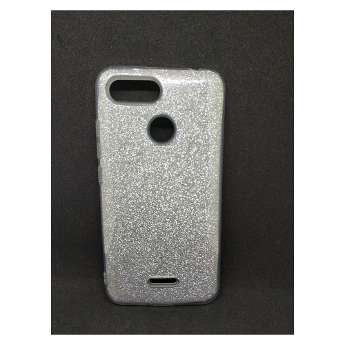 Чохол із блискітками Coverphone Xiaomi Redmi 6 Сріблястий фото №1