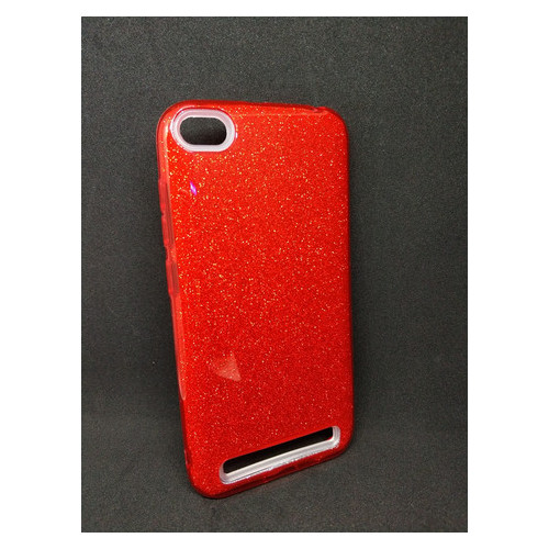 Чохол із блискітками Xiaomi Redmi 5a Червоний фото №1
