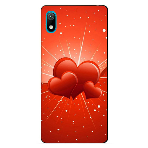 Чохол силіконовий Coverphone Huawei Y6 2019 з малюнком Серця фото №1