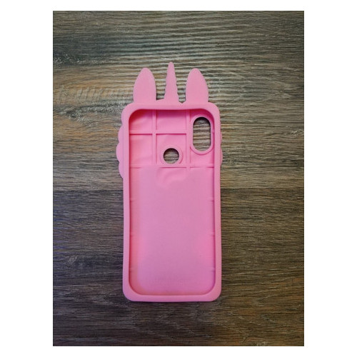Об'ємний 3d силіконовий чохол Coverphone Xiaomi Redmi 7 Єдиноріг Pony рожевий фото №2