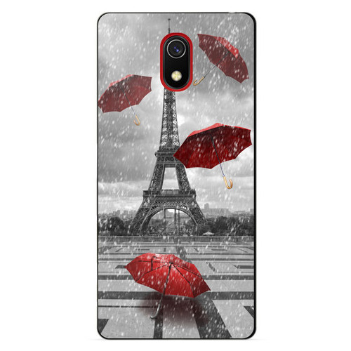 Бампер силіконовий чохол Coverphone Xiaomi Redmi 8a Дощ у Парижі фото №2