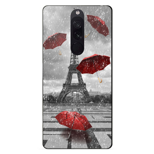 Силіконовий чохол бампер Coverphone Xiaomi Redmi 8 Дощ у Парижі фото №1