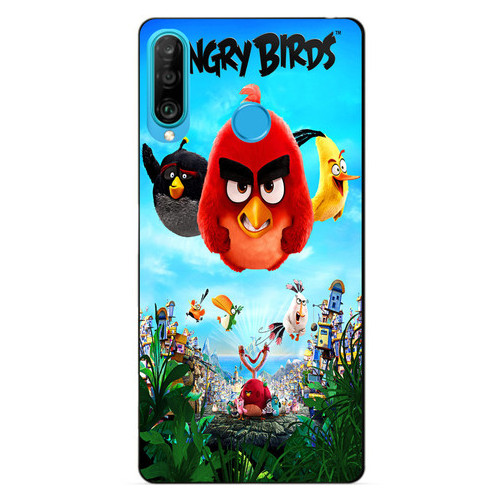 Силіконовий бампер Coverphone Huawei P30 Lite Angry Birds фото №1