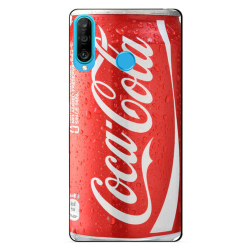 Силіконовий бампер Coverphone Huawei P30 Lite Coca-Cola фото №1