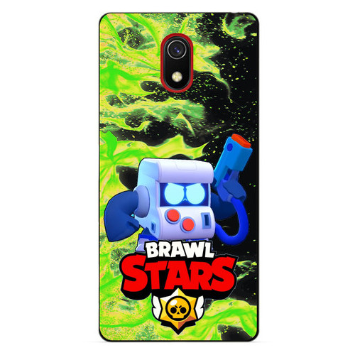 Силіконовий бампер Coverphone Xiaomi Redmi 8a з Героєм Brawl Stars 8-Біт фото №1