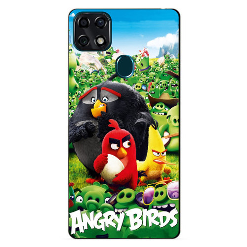Силіконовий чохол бампер Coverphone для ZTE Blade 20 Smart Angry Birds Свині фото №1