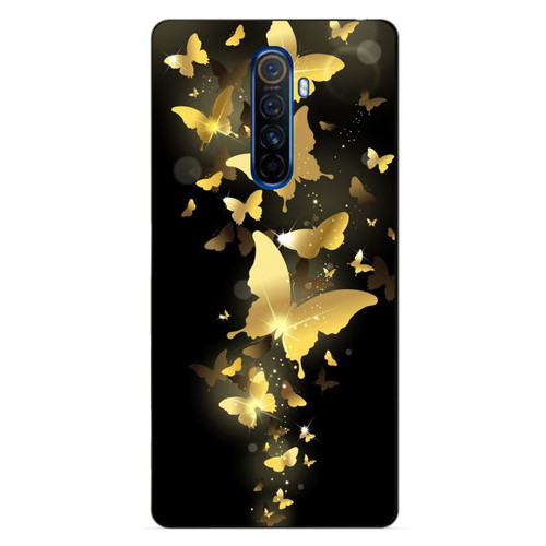Силіконовий чохол бампер Coverphone Realme X2 Pro Золоті метелики фото №1