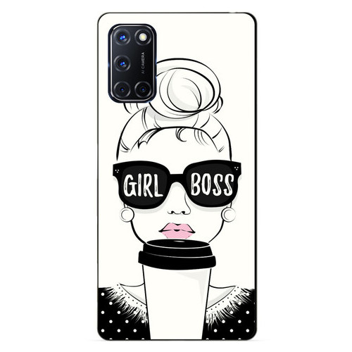 Силіконовий бампер чохол Coverphone Oppo A52 Girl Boss фото №1