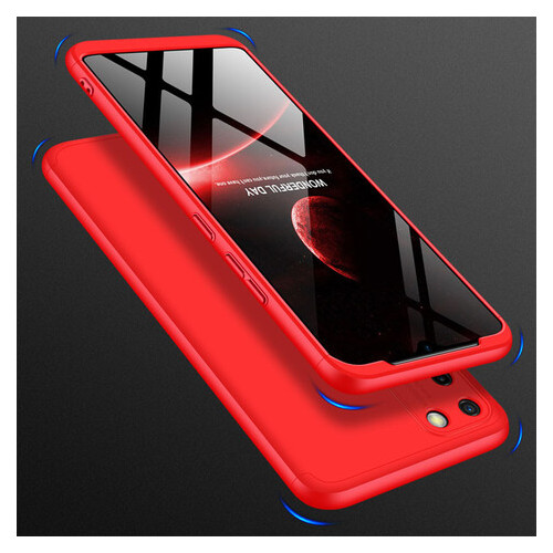 Пластикова накладка GKK LikGus 360 градусів (opp) для Realme C11 Червоний фото №3