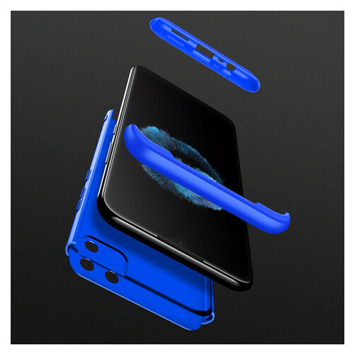 Пластикова накладка GKK LikGus 360 градусів (opp) для Realme C11 Синій фото №6