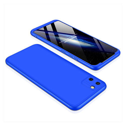Пластикова накладка GKK LikGus 360 градусів (opp) для Realme C11 Синій фото №5