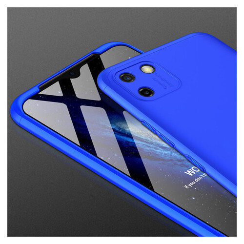 Пластикова накладка GKK LikGus 360 градусів (opp) для Realme C11 Синій фото №3