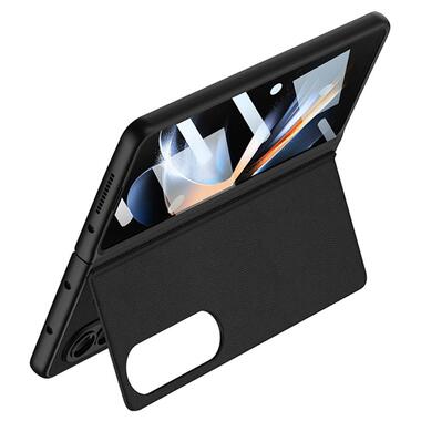 Шкіряний чохол GKK 360 + Glass з підставкою Samsung Galaxy Z Fold4 Black фото №2