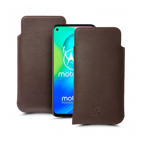 Футляр Stenk Elegance Motorola Moto G8 Power Коричневий фото №1