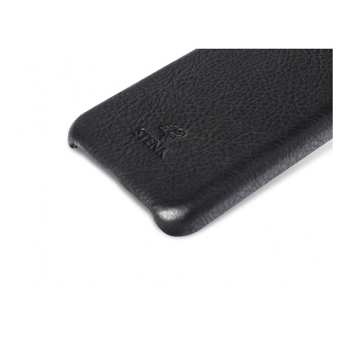 Шкіряна накладка Stenk Cover для Motorola Moto G8 Power Lite Чорна фото №3
