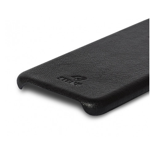 Шкіряна накладка Stenk Cover для Xiaomi Redmi 9 Чорна фото №3