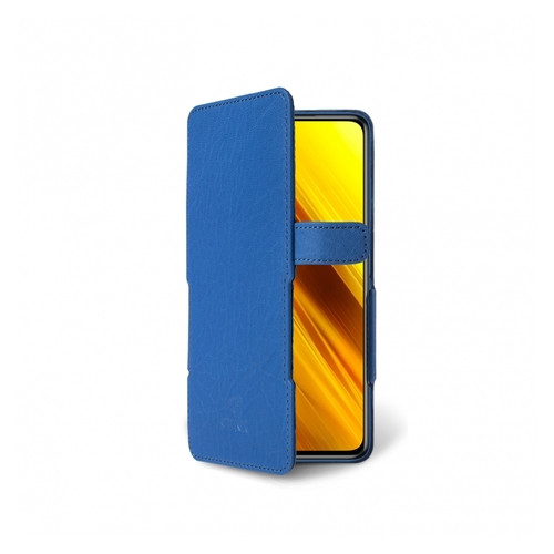 Чохол книжка Stenk Prime для Xiaomi Poco X3 Яскраво синій фото №2
