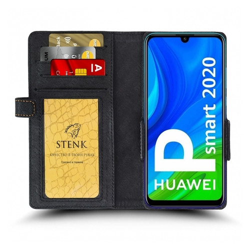 Чохол книжка Stenk Wallet для HuaWei P Smart (2020) Чорний фото №2