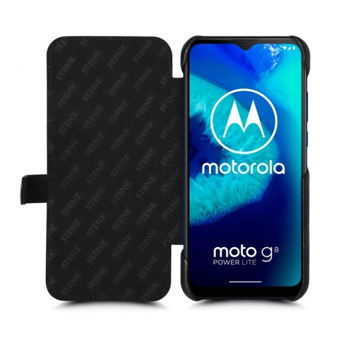 Чохол книжка Stenk Premium для Motorola Moto G8 Power Lite Чорний фото №2