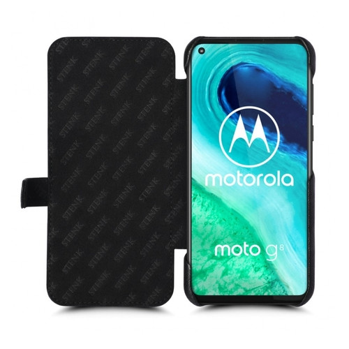 Чохол книжка Stenk Premium для Motorola Moto G8 Чорний фото №2