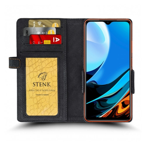 Чохол книжка Stenk Wallet для Xiaomi Redmi 9T Чорний фото №2