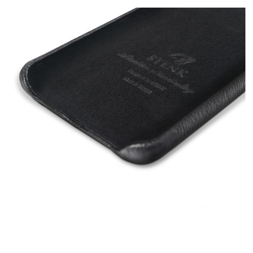 Шкіряна накладка Stenk Cover для LG V60 ThinQ Чорна фото №3