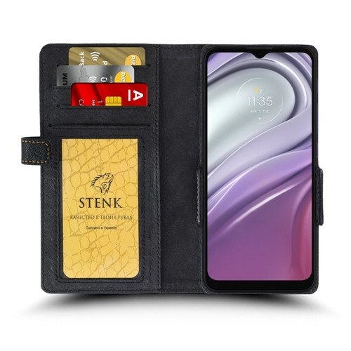 Чохол книжка Stenk Wallet для Motorola Moto G20 Чорний фото №2
