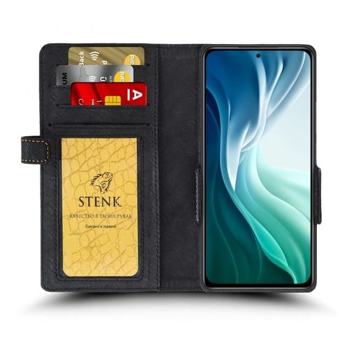 Чохол книжка Stenk Wallet для Xiaomi Mi 11i Чорний фото №2