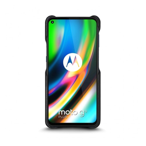 Шкіряна накладка Cover для Motorola Moto G9 Plus Чорна фото №2