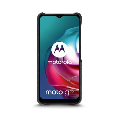 Шкіряна накладка Cover для Motorola Moto G30 Чорна фото №2