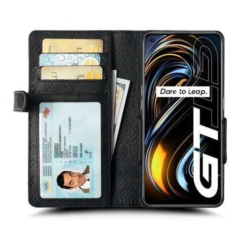 Чохол книжка Stenk Wallet для Realme GT 5G Чорний фото №2