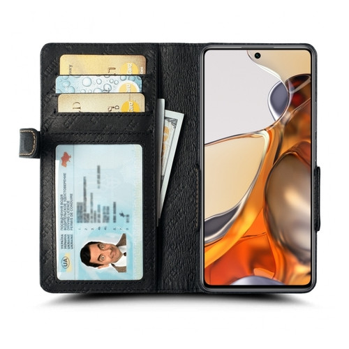 Чохол книжка Stenk Wallet для Xiaomi 11T Pro Чорний фото №2