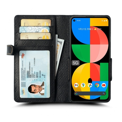 Чохол книжка Stenk Wallet для Google Pixel 5a 5G Чорний фото №2